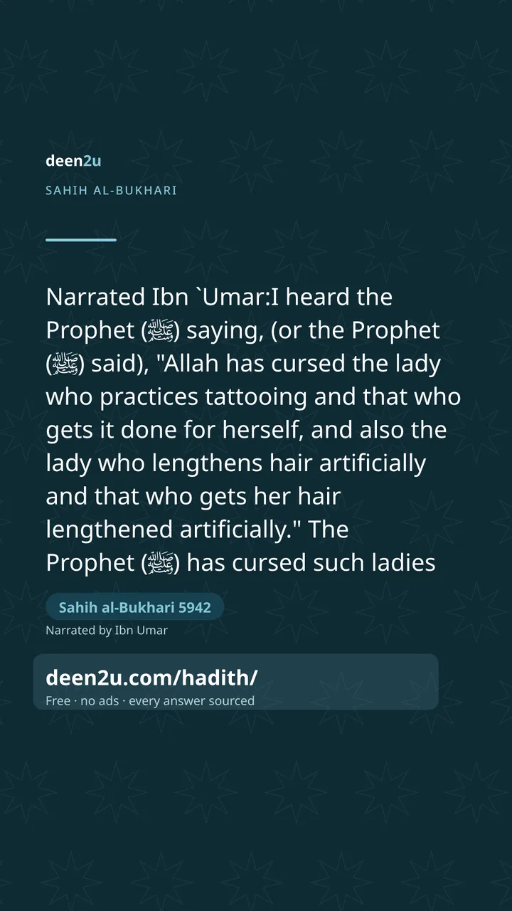 Sahih al-Bukhari 5942