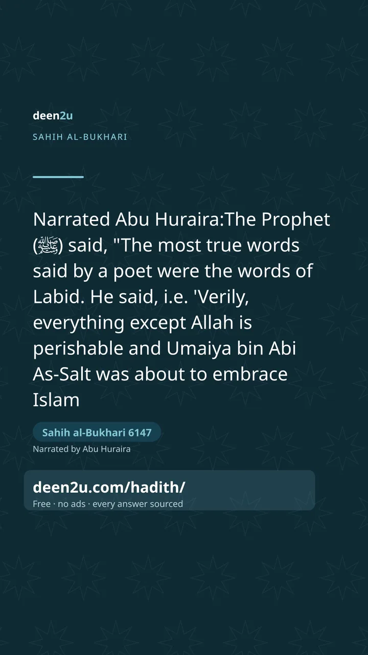 Sahih al-Bukhari 6147