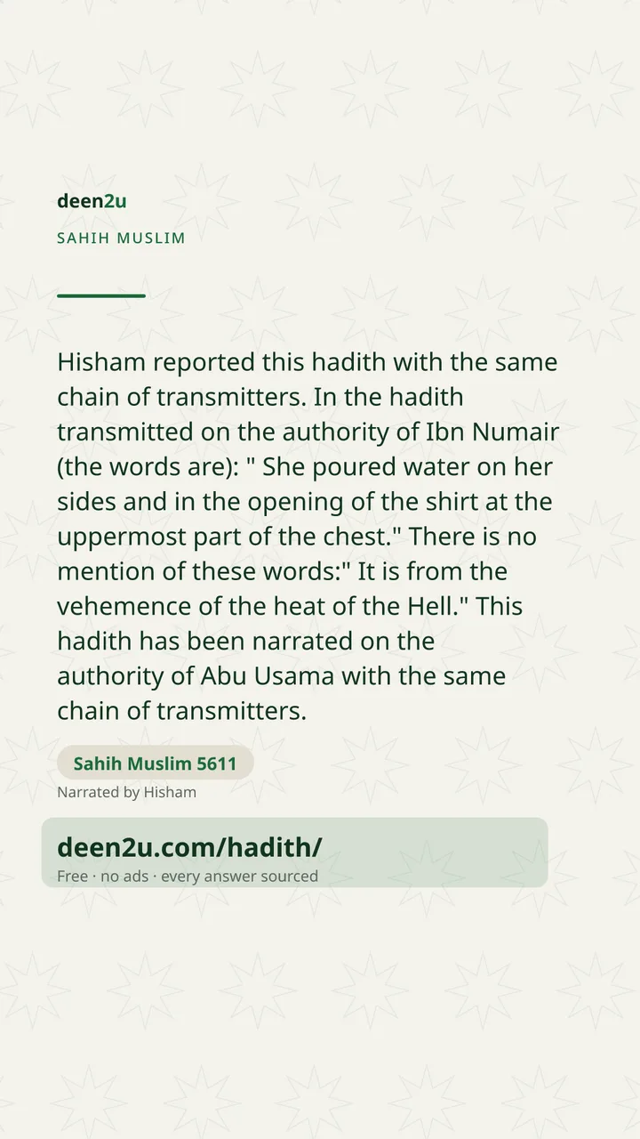 Sahih Muslim 5611
