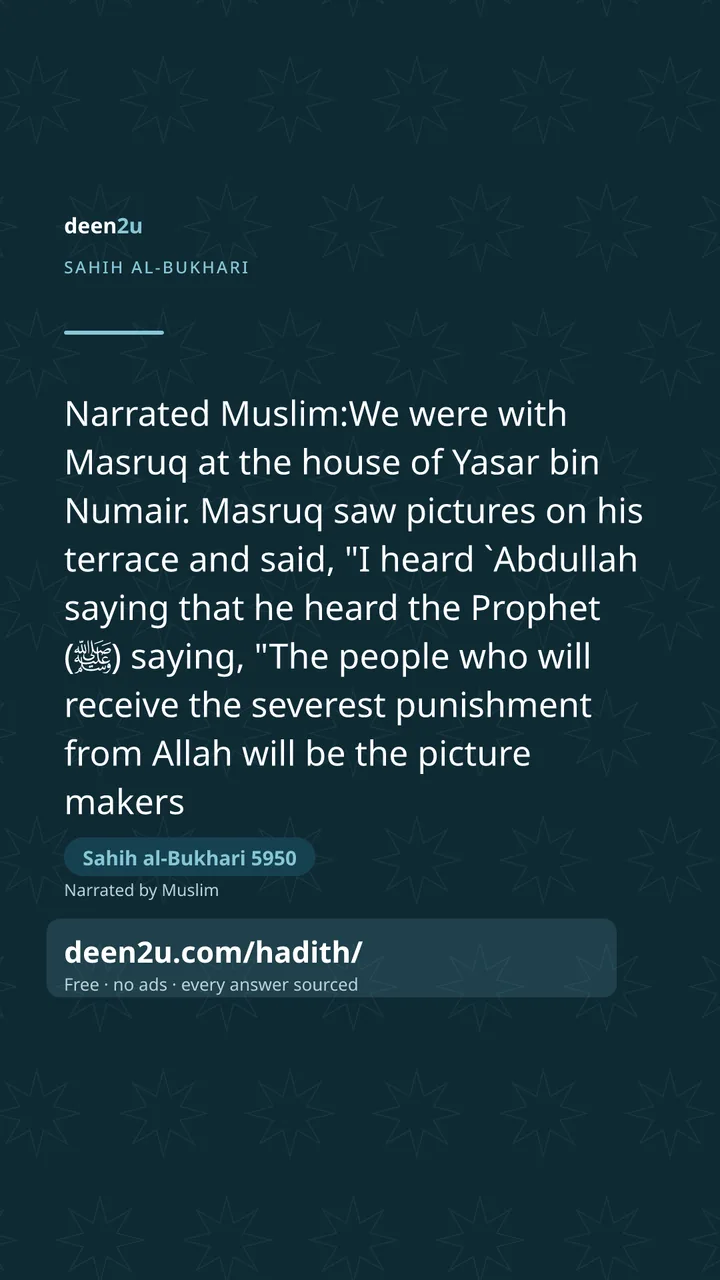 Sahih al-Bukhari 5950