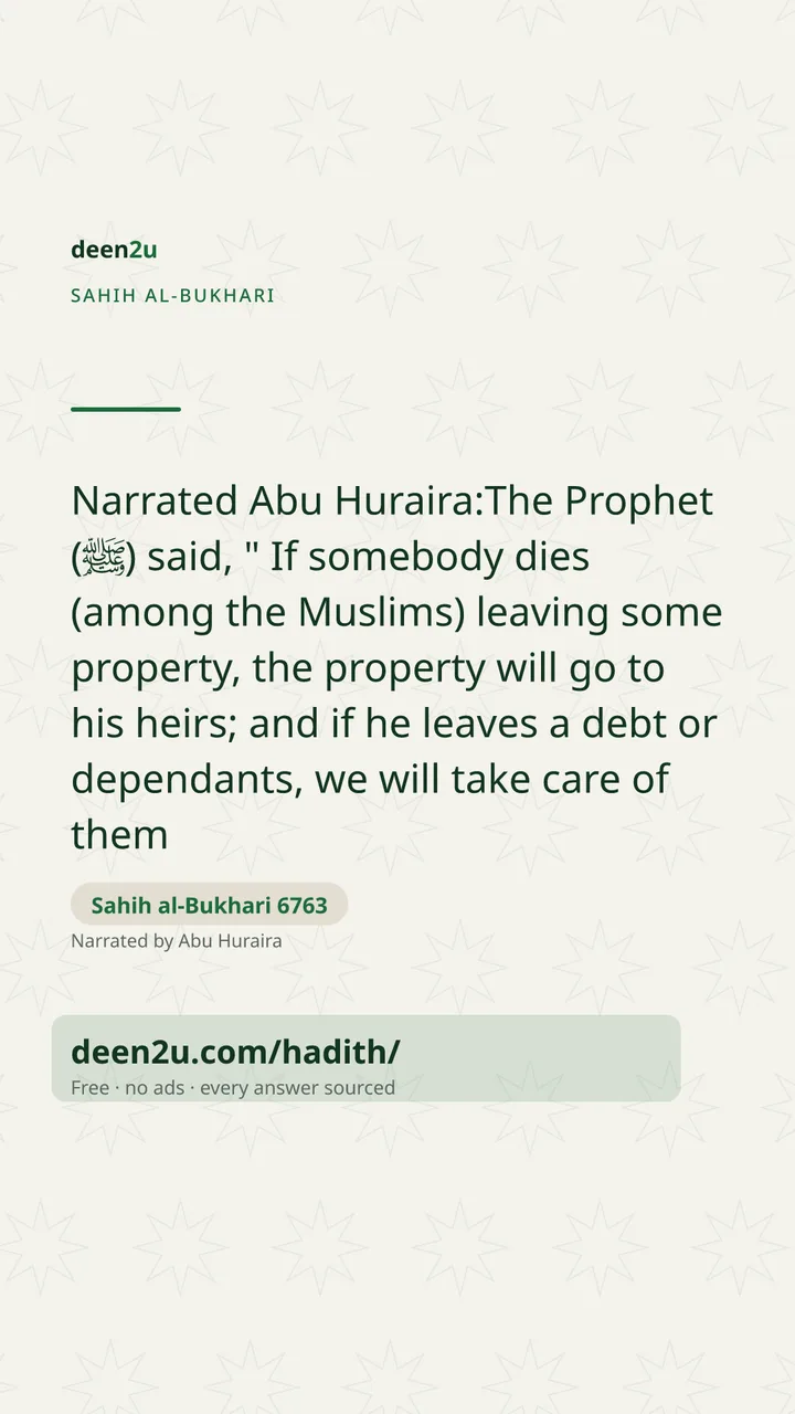 Sahih al-Bukhari 6763
