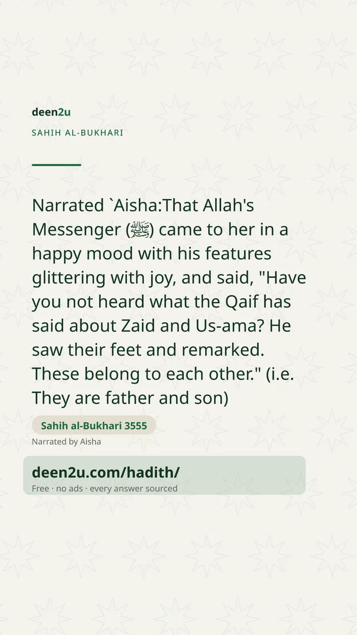 Sahih al-Bukhari 3555
