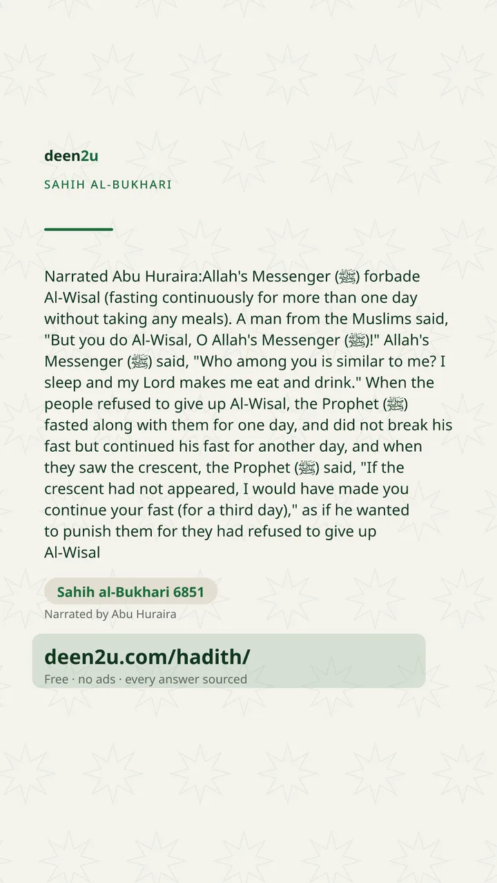 Sahih al-Bukhari 6851