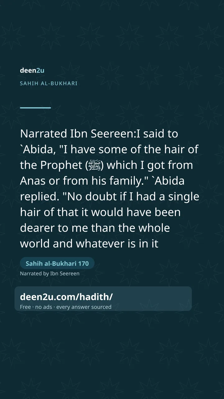 Sahih al-Bukhari 170