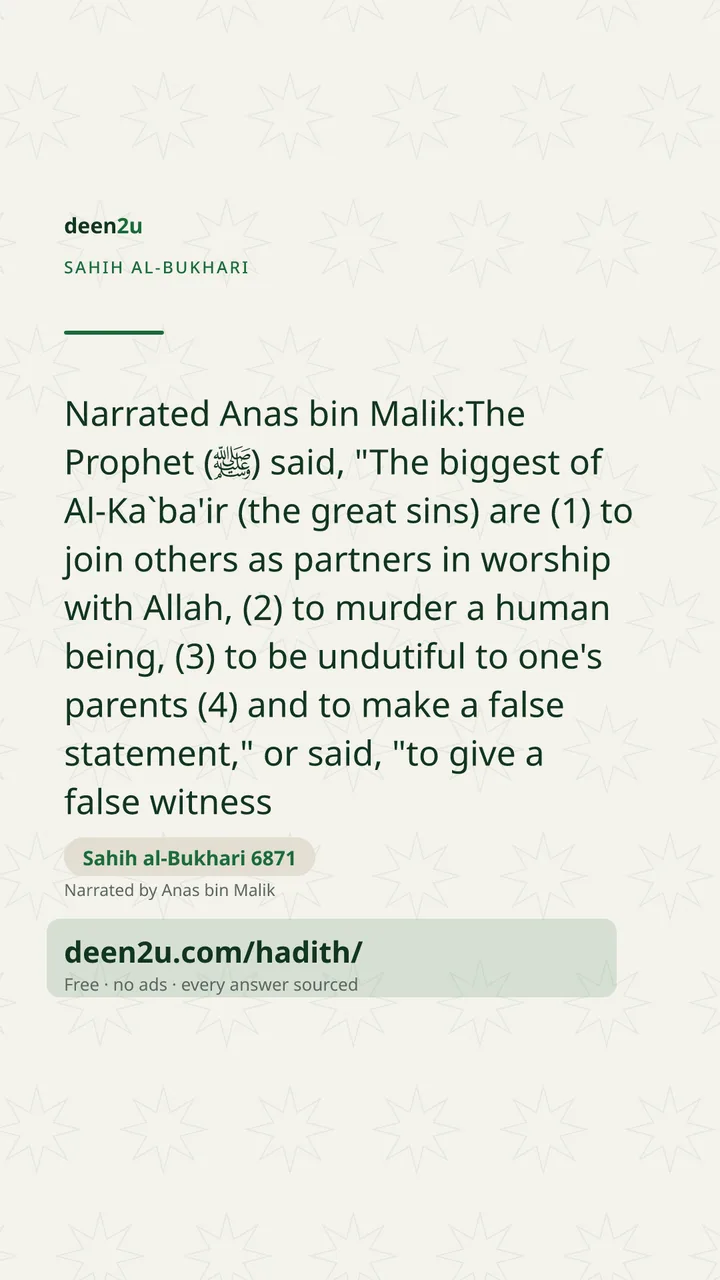 Sahih al-Bukhari 6871