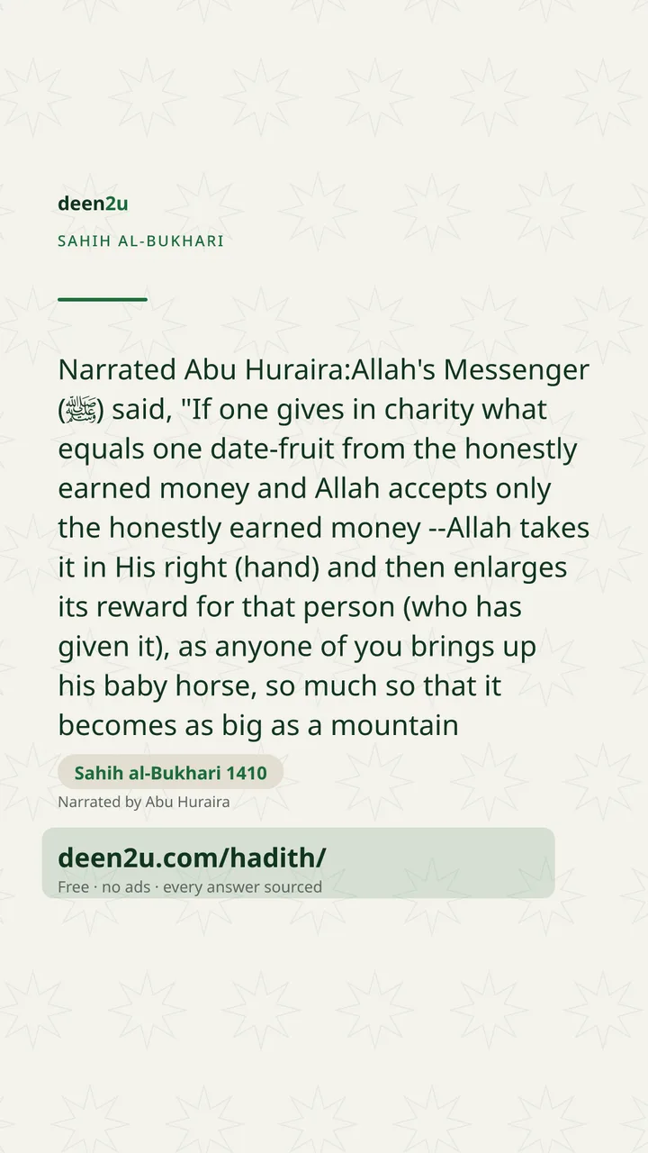 Sahih al-Bukhari 1410