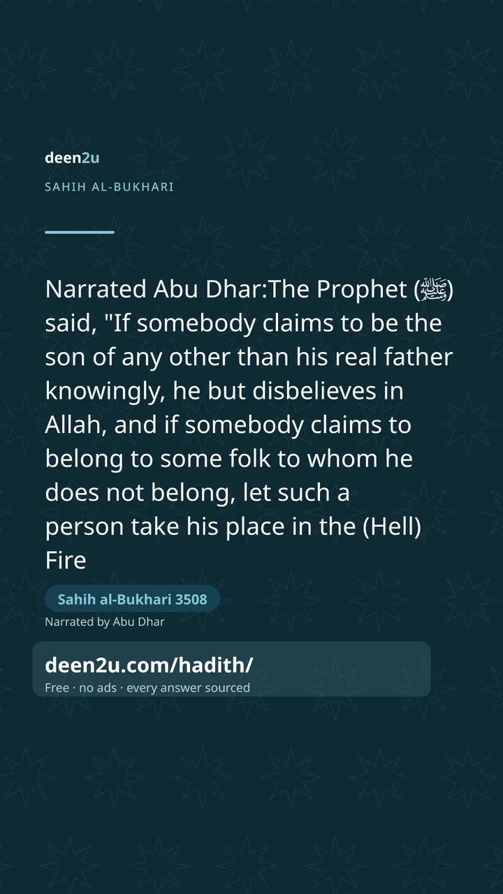 Sahih al-Bukhari 3508