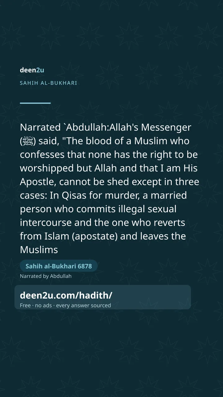 Sahih al-Bukhari 6878