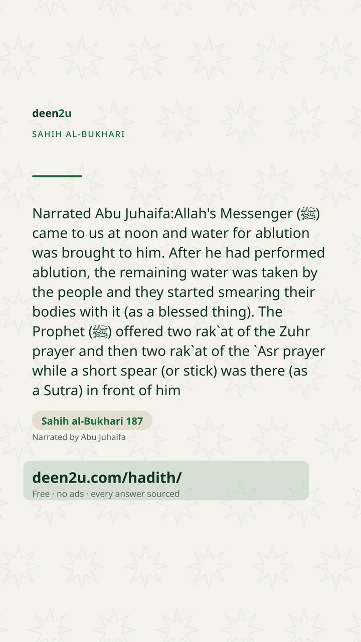 Sahih al-Bukhari 187