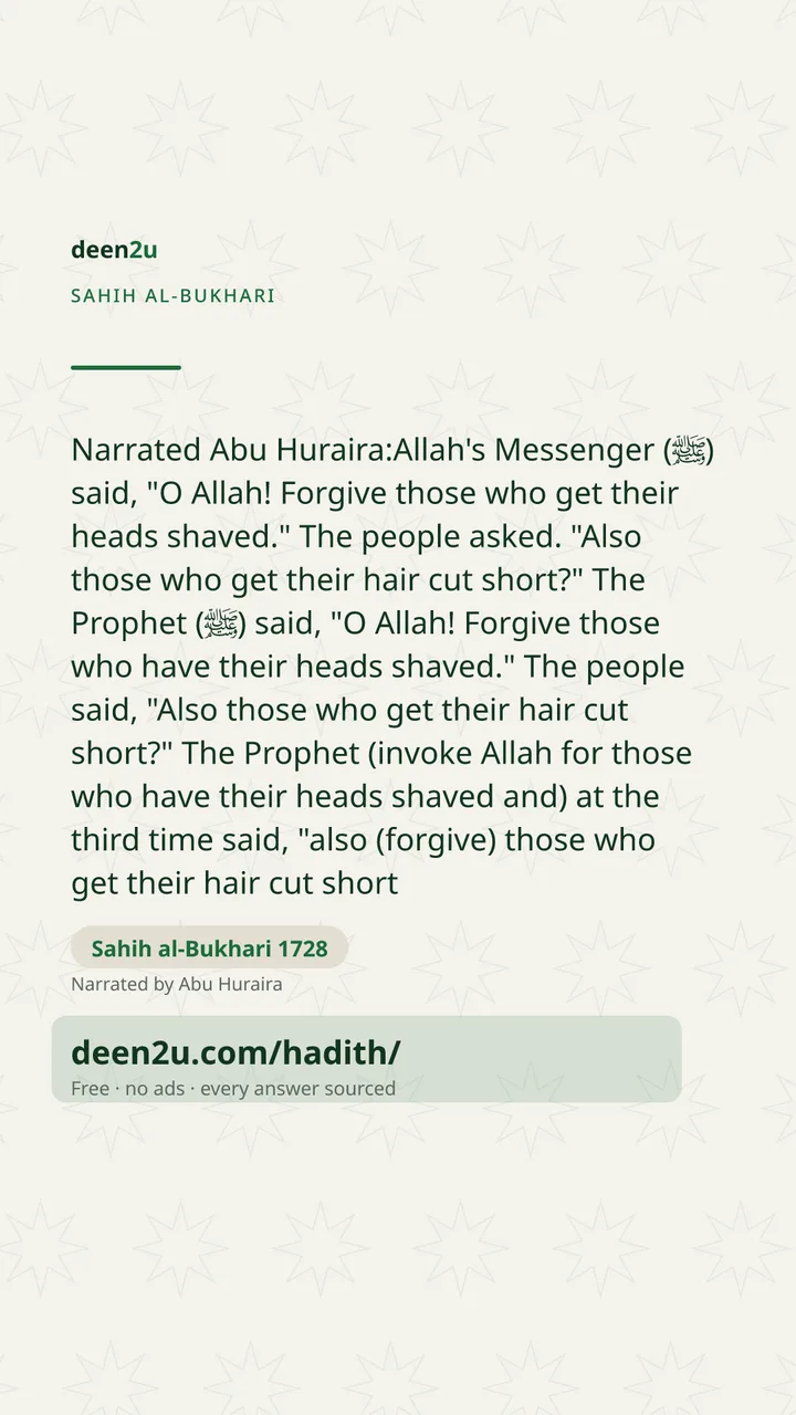 Sahih al-Bukhari 1728