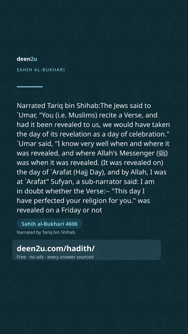 Sahih al-Bukhari 4606