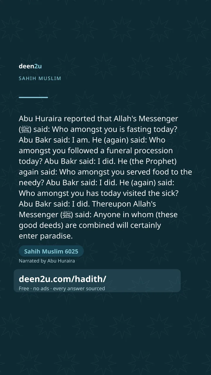 Sahih Muslim 6025