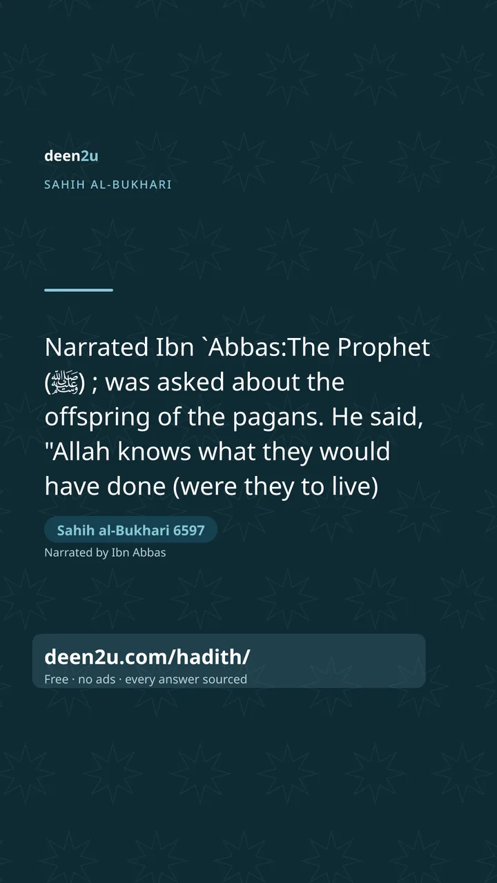 Sahih al-Bukhari 6597