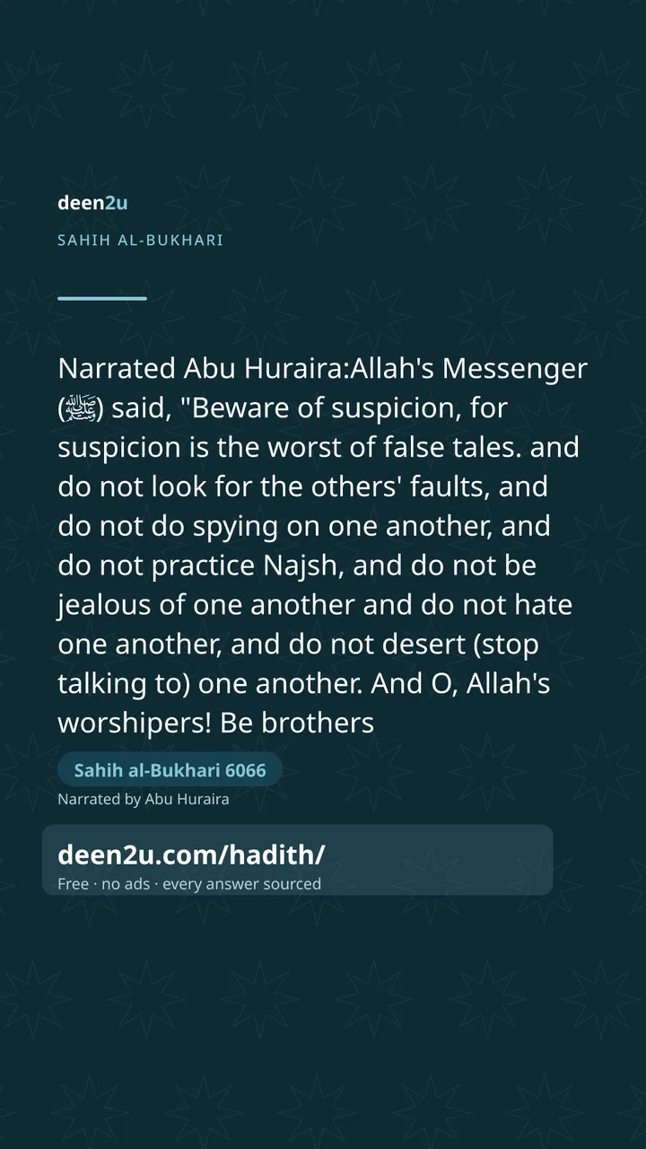 Sahih al-Bukhari 6066