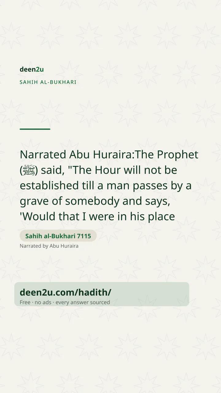 Sahih al-Bukhari 7115