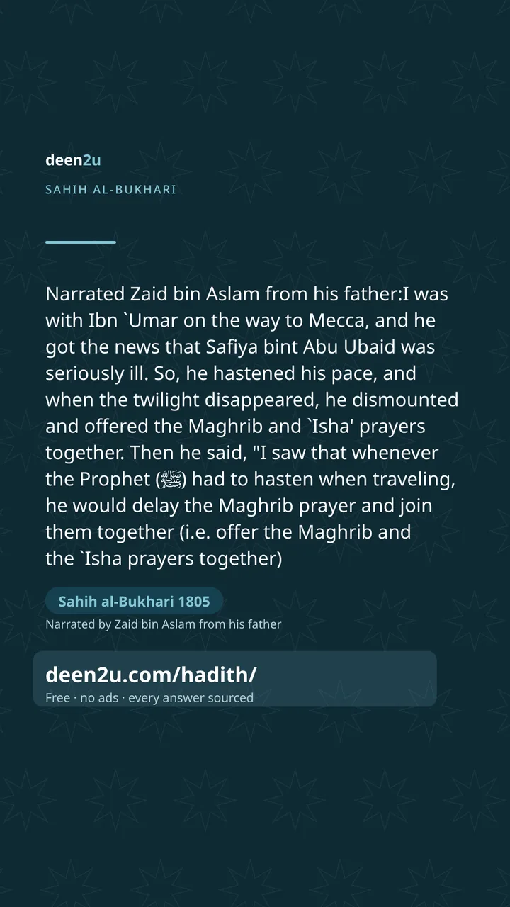 Sahih al-Bukhari 1805