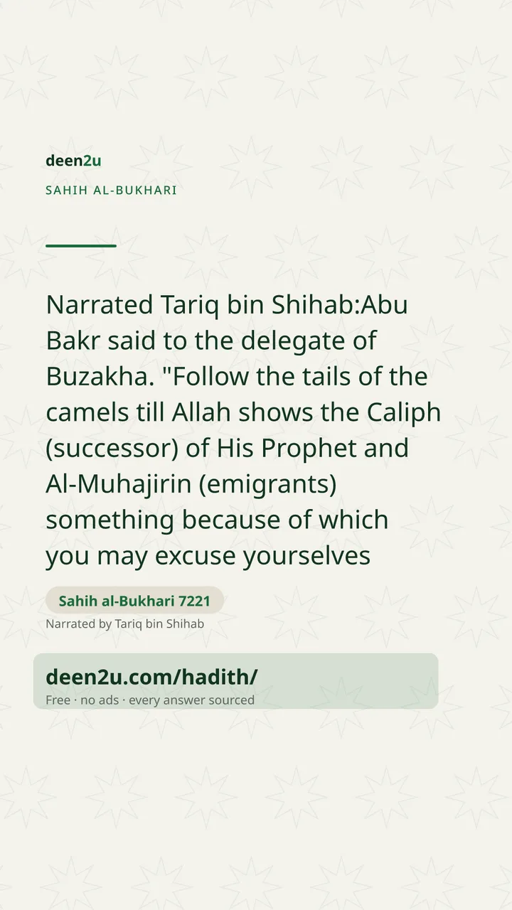 Sahih al-Bukhari 7221