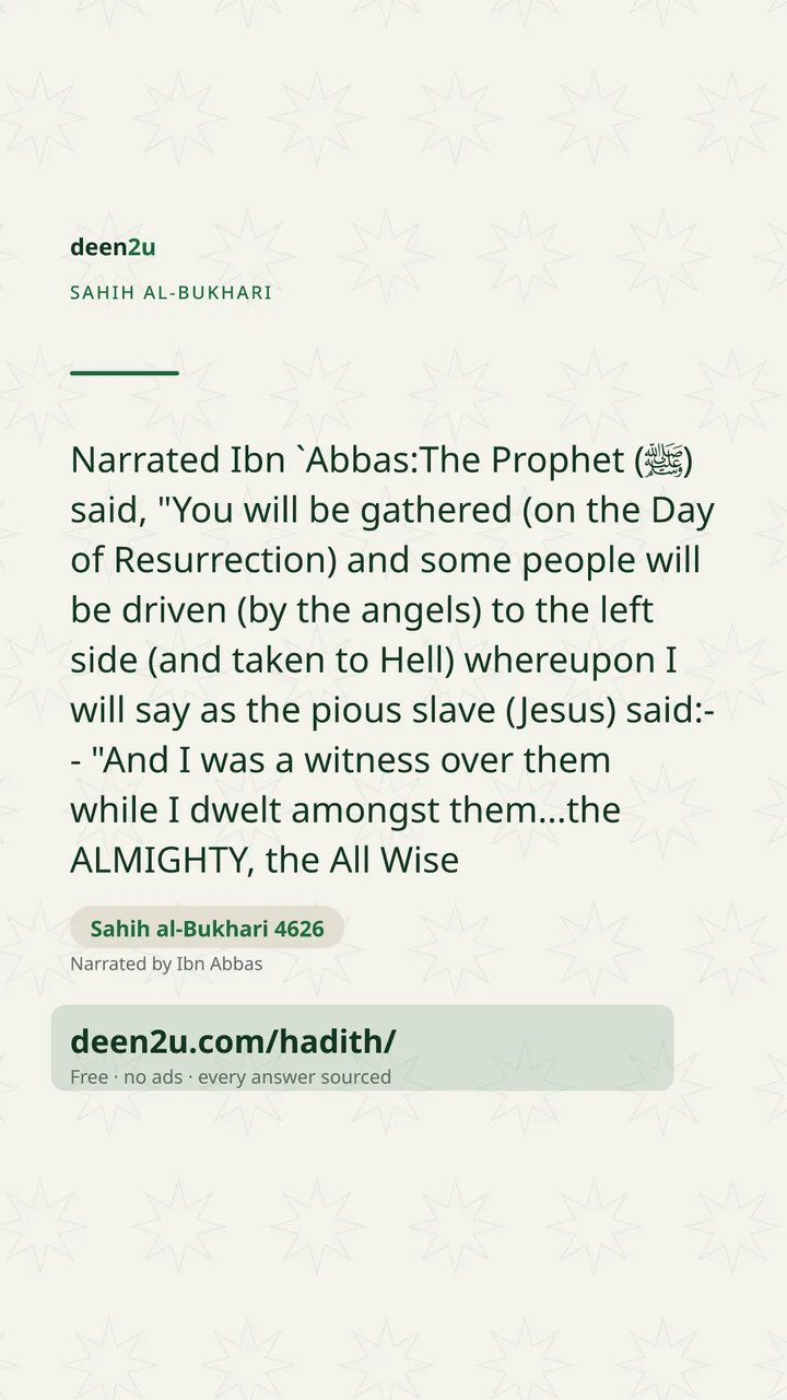 Sahih al-Bukhari 4626