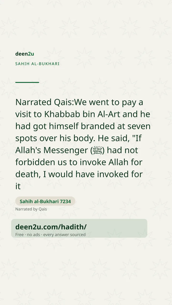 Sahih al-Bukhari 7234