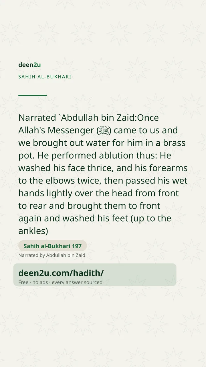 Sahih al-Bukhari 197