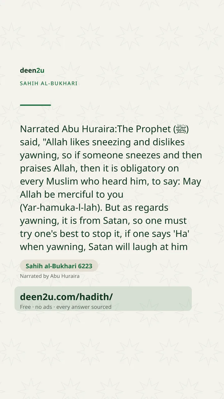 Sahih al-Bukhari 6223
