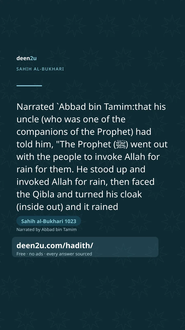 Sahih al-Bukhari 1023