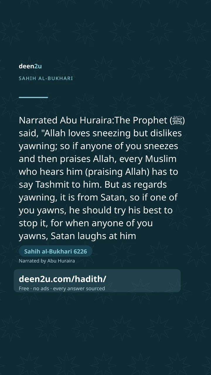 Sahih al-Bukhari 6226