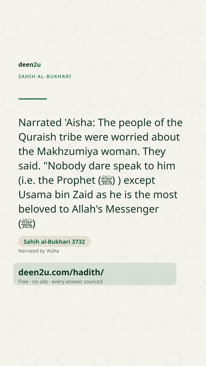 Sahih al-Bukhari 3732