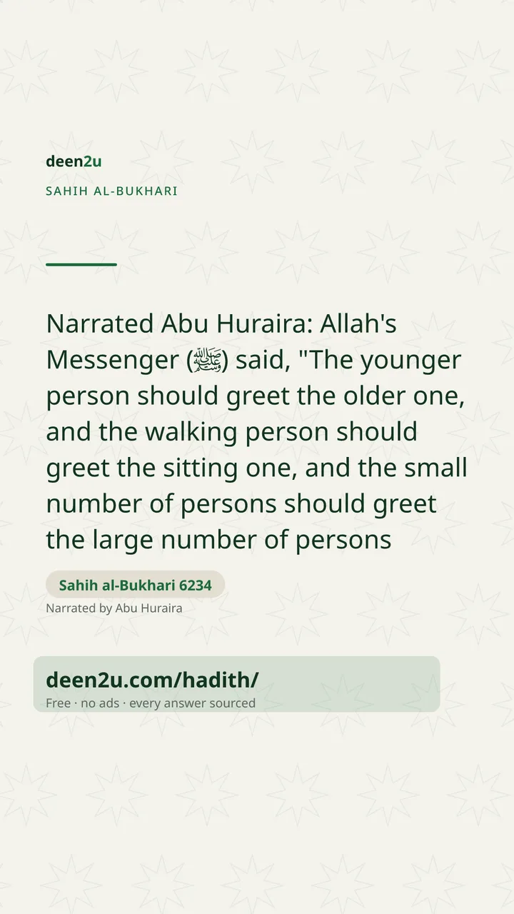 Sahih al-Bukhari 6234