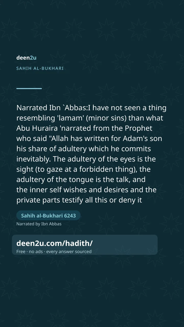 Sahih al-Bukhari 6243