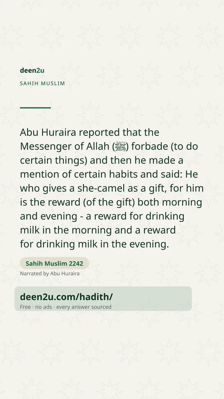 Sahih Muslim 2242