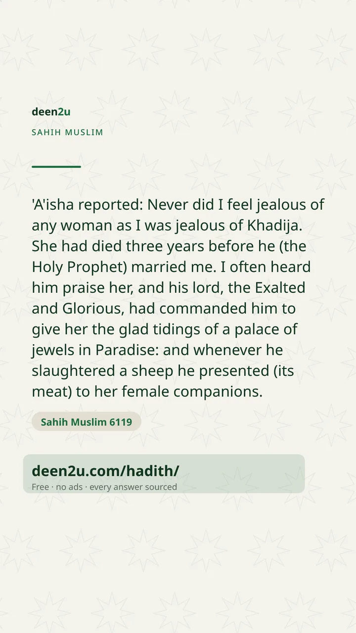 Sahih Muslim 6119