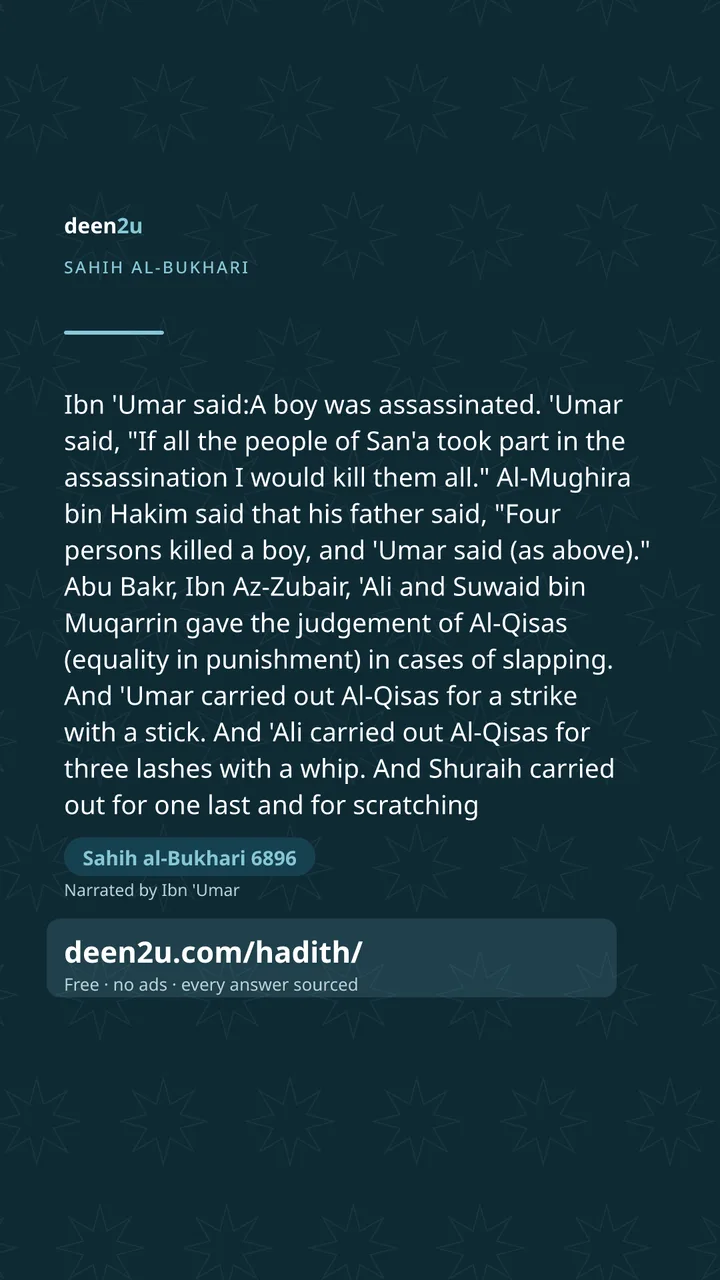 Sahih al-Bukhari 6896