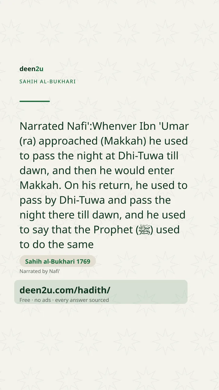 Sahih al-Bukhari 1769