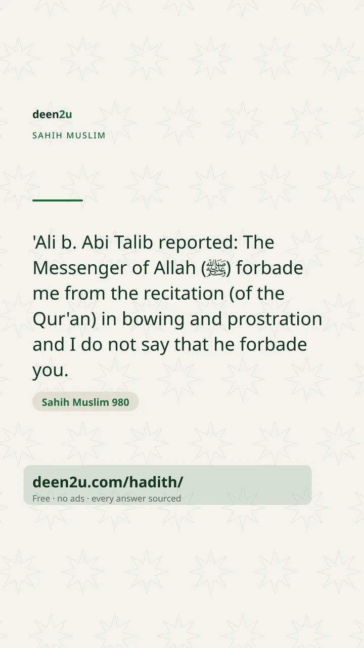 Sahih Muslim 980