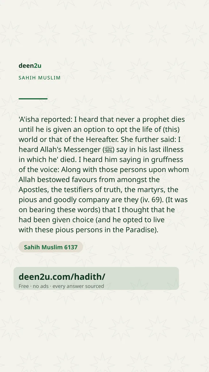Sahih Muslim 6137
