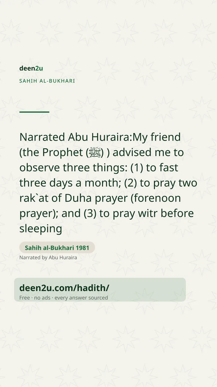 Sahih al-Bukhari 1981