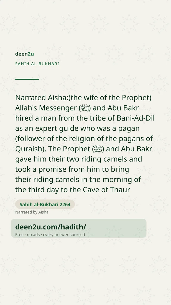 Sahih al-Bukhari 2264