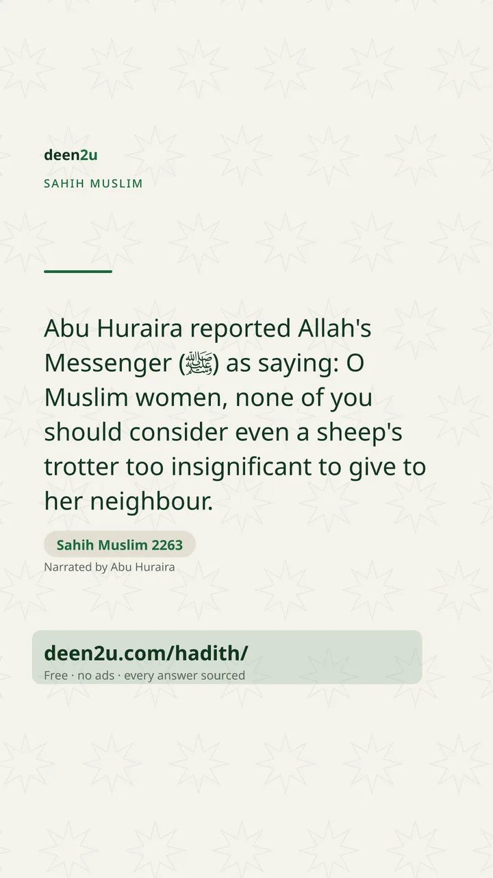 Sahih Muslim 2263