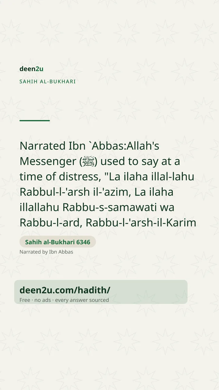 Sahih al-Bukhari 6346