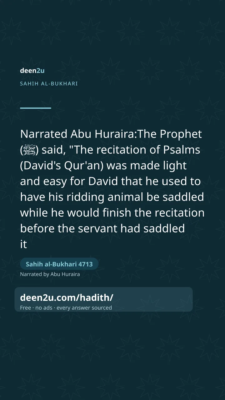 Sahih al-Bukhari 4713