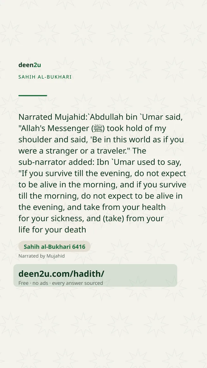 Sahih al-Bukhari 6416