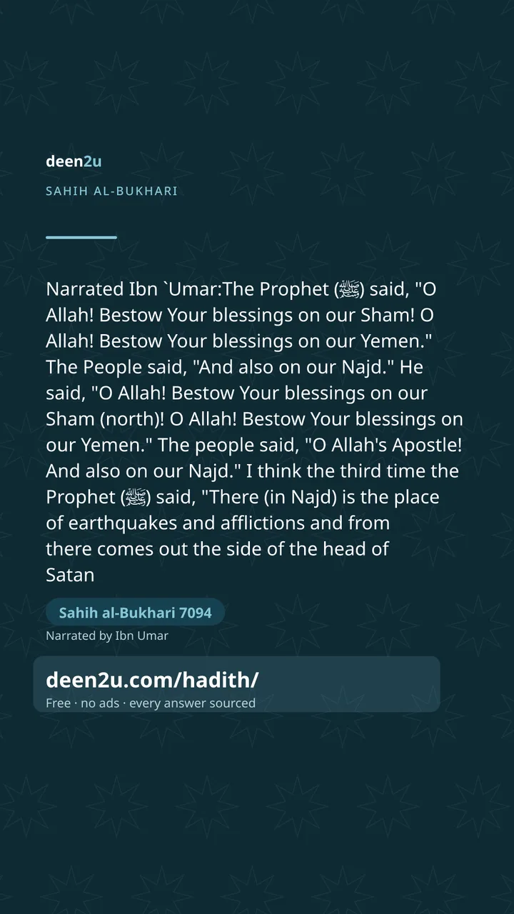 Sahih al-Bukhari 7094
