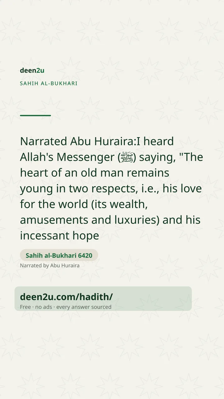 Sahih al-Bukhari 6420