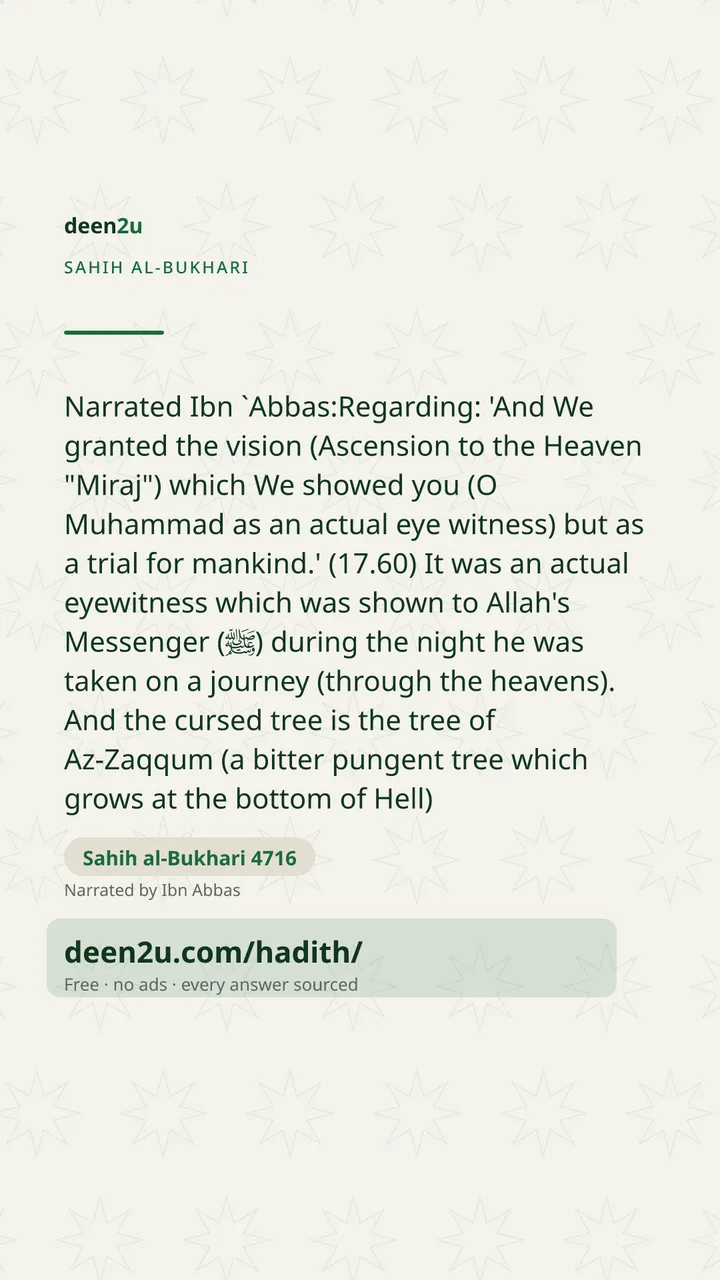 Sahih al-Bukhari 4716