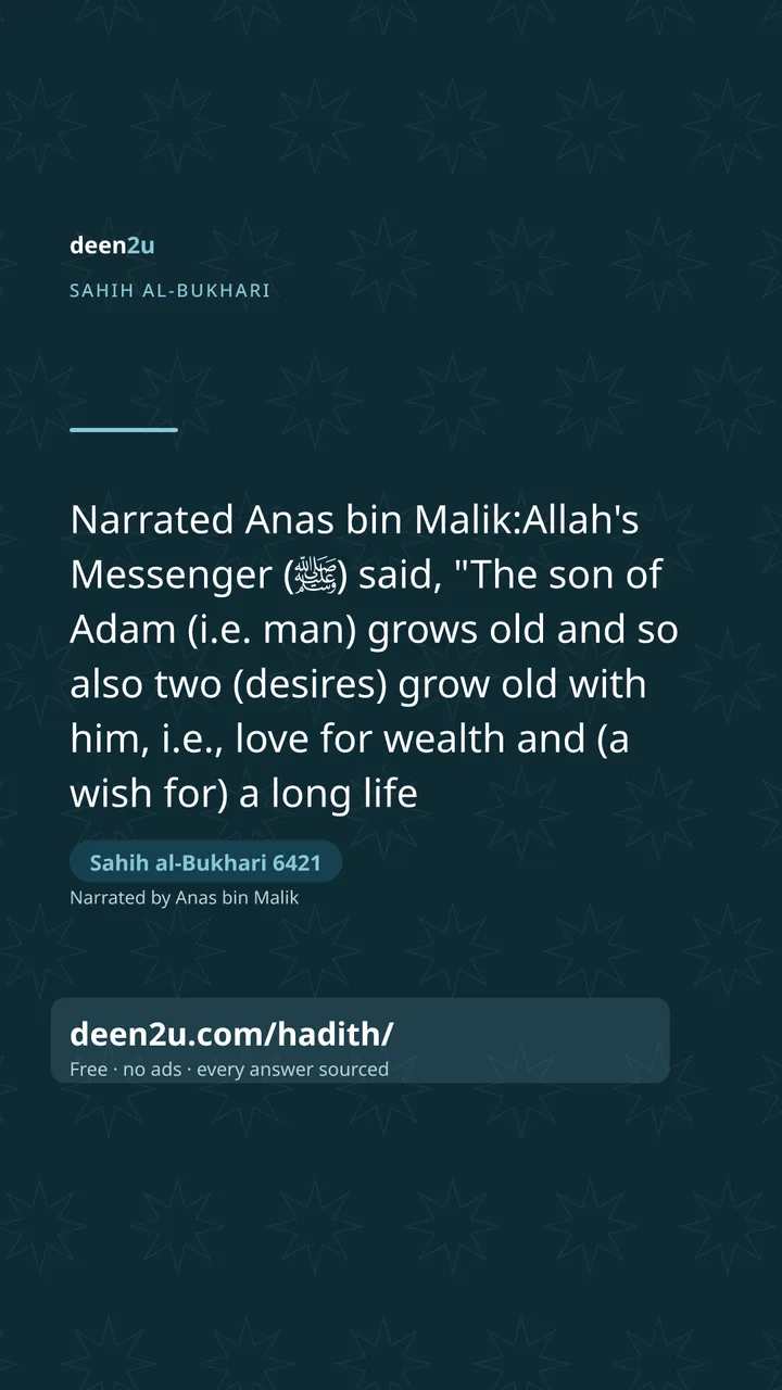 Sahih al-Bukhari 6421