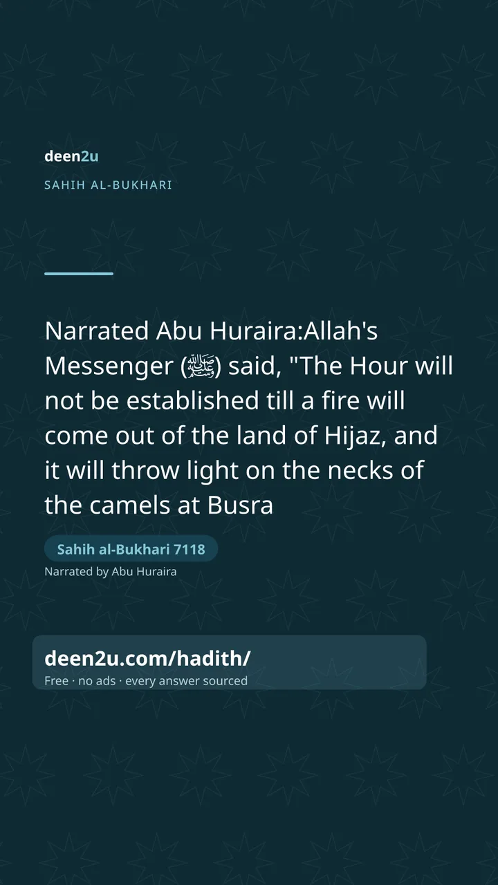 Sahih al-Bukhari 7118