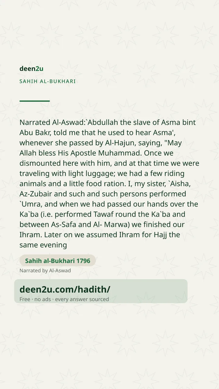 Sahih al-Bukhari 1796