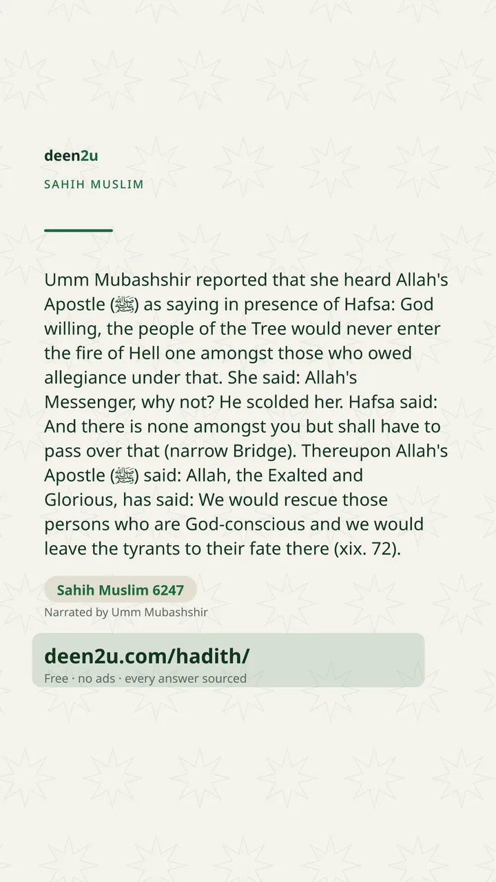 Sahih Muslim 6247