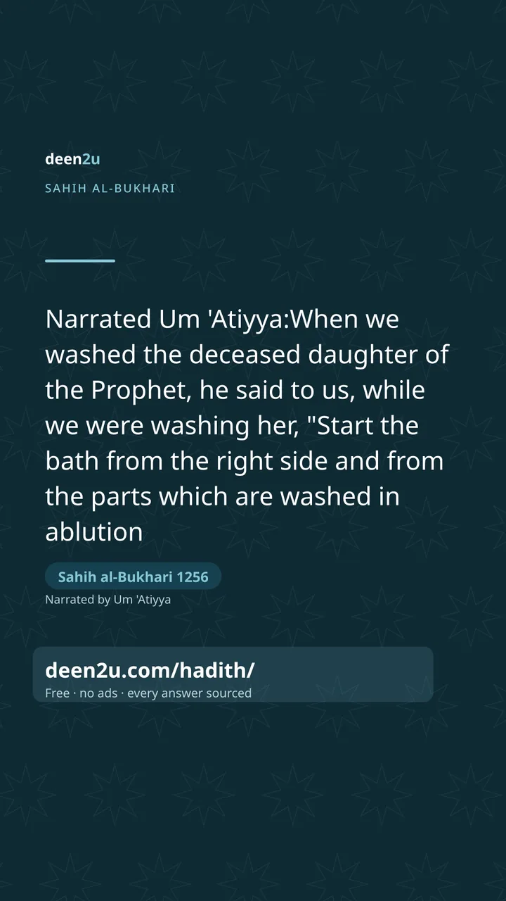 Sahih al-Bukhari 1256